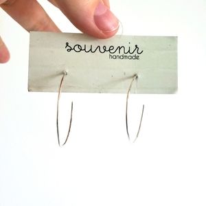 Winnipeg designer Souvenir hammered silver hoops